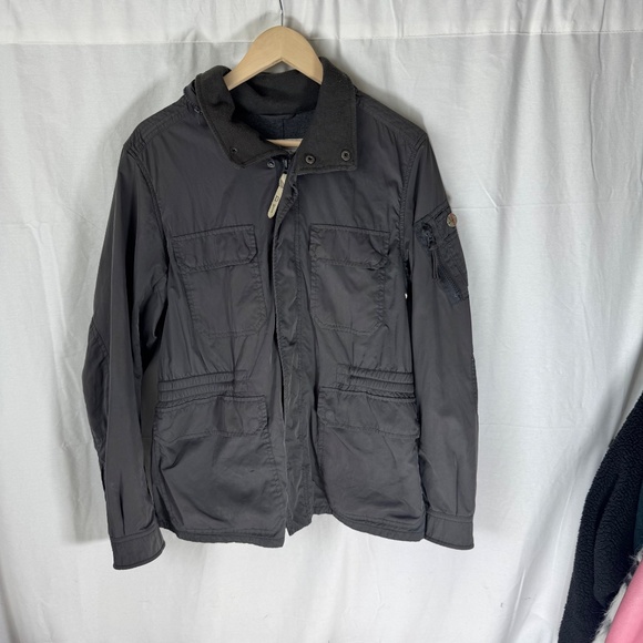 Diesel Jagarto Deep Grey/Green Lightweight Military Style Jacket Sz M - Picture 2 of 13